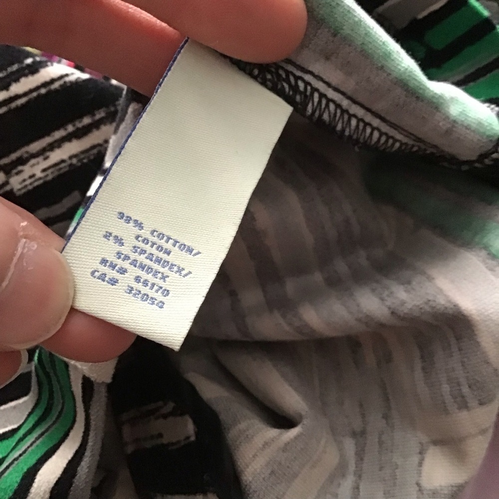 Anthropologie Odille bright striped velvet skirt - Picture 5 of 13